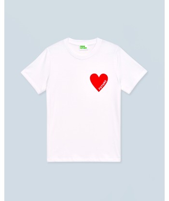 T-shirt Col Rond Coeur (H24 / FEMME / Blanc) chez Cornerstreet bien 