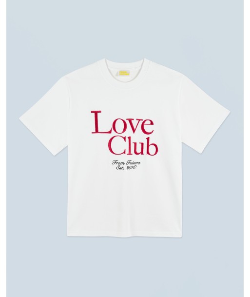 T-shirt Col Rond Manches Courtes Love Club (H24 / FEMME / Blanc) en ligne