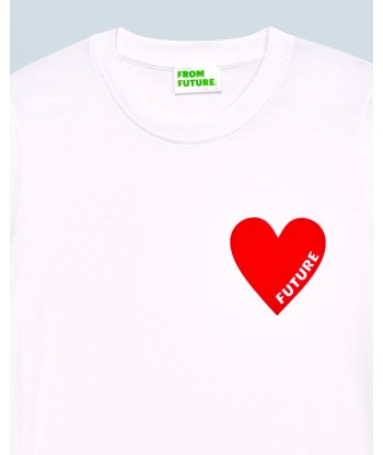 T-shirt Col Rond Coeur (H24 / FEMME / Blanc) chez Cornerstreet bien 