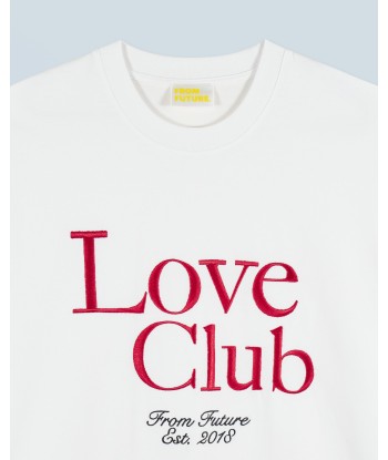 T-shirt Col Rond Manches Courtes Love Club (H24 / FEMME / Blanc) en ligne