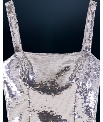 Top Bretelle Sequins (H24 / FEMME / Silver) store