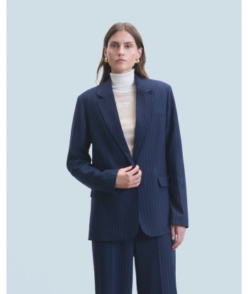 Veste Blazer Tailoring (H24 / FEMME / Rayures Navy) l'évolution des habitudes 