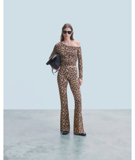 Pantalon Flare Jersey (H24 / FEMME / Hot Leopard) de France