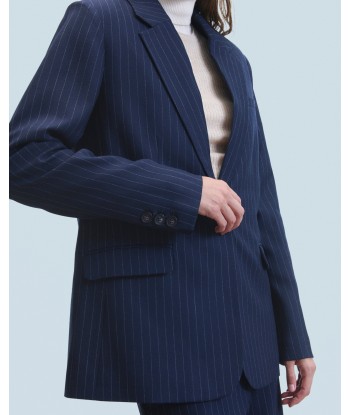 Veste Blazer Tailoring (H24 / FEMME / Rayures Navy) l'évolution des habitudes 