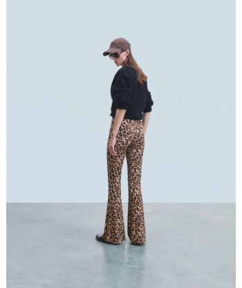 Pantalon Flare Jersey (H24 / FEMME / Hot Leopard) de France