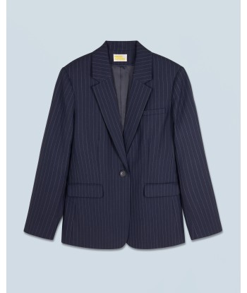 Veste Blazer Tailoring (H24 / FEMME / Rayures Navy) l'évolution des habitudes 