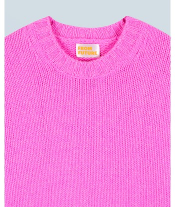 Pull Col Rond  (H24 / FEMME / Pink Mouline) meilleur choix