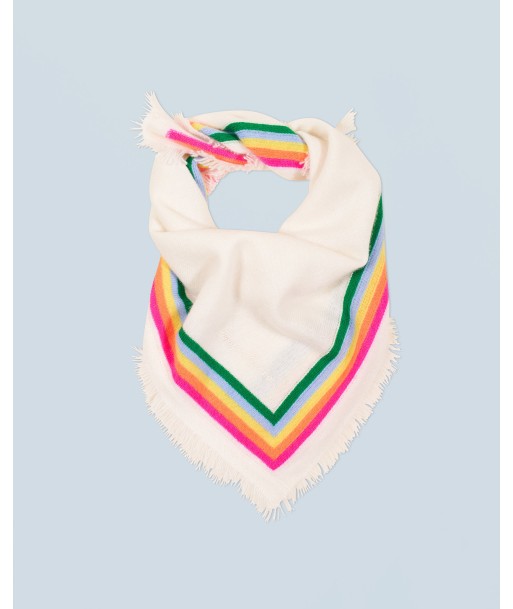 Foulard Regular Bande Multicolore (H24 / ACCESSOIRES / Ecru) hantent personnes