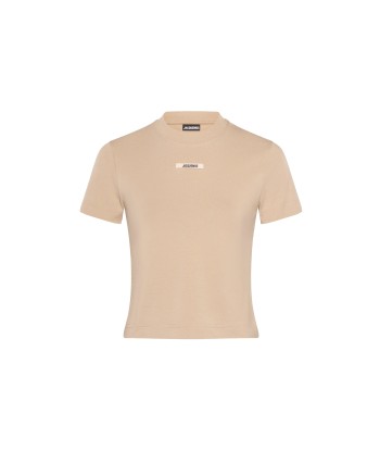 JACQUEMUS - LE T-SHIRT GROS GRAIN BEIGE 2 soldes