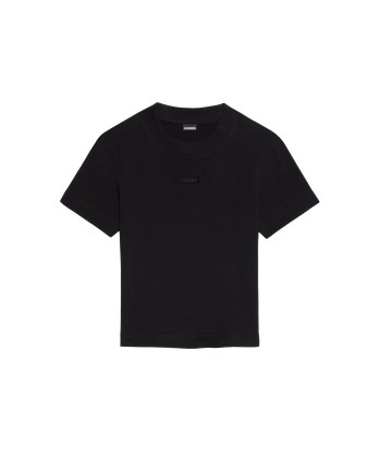 JACQUEMUS - LE T-SHIRT GROS GRAIN BLACK rembourrage situé sous