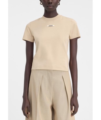 JACQUEMUS - LE T-SHIRT GROS GRAIN BEIGE 2 soldes